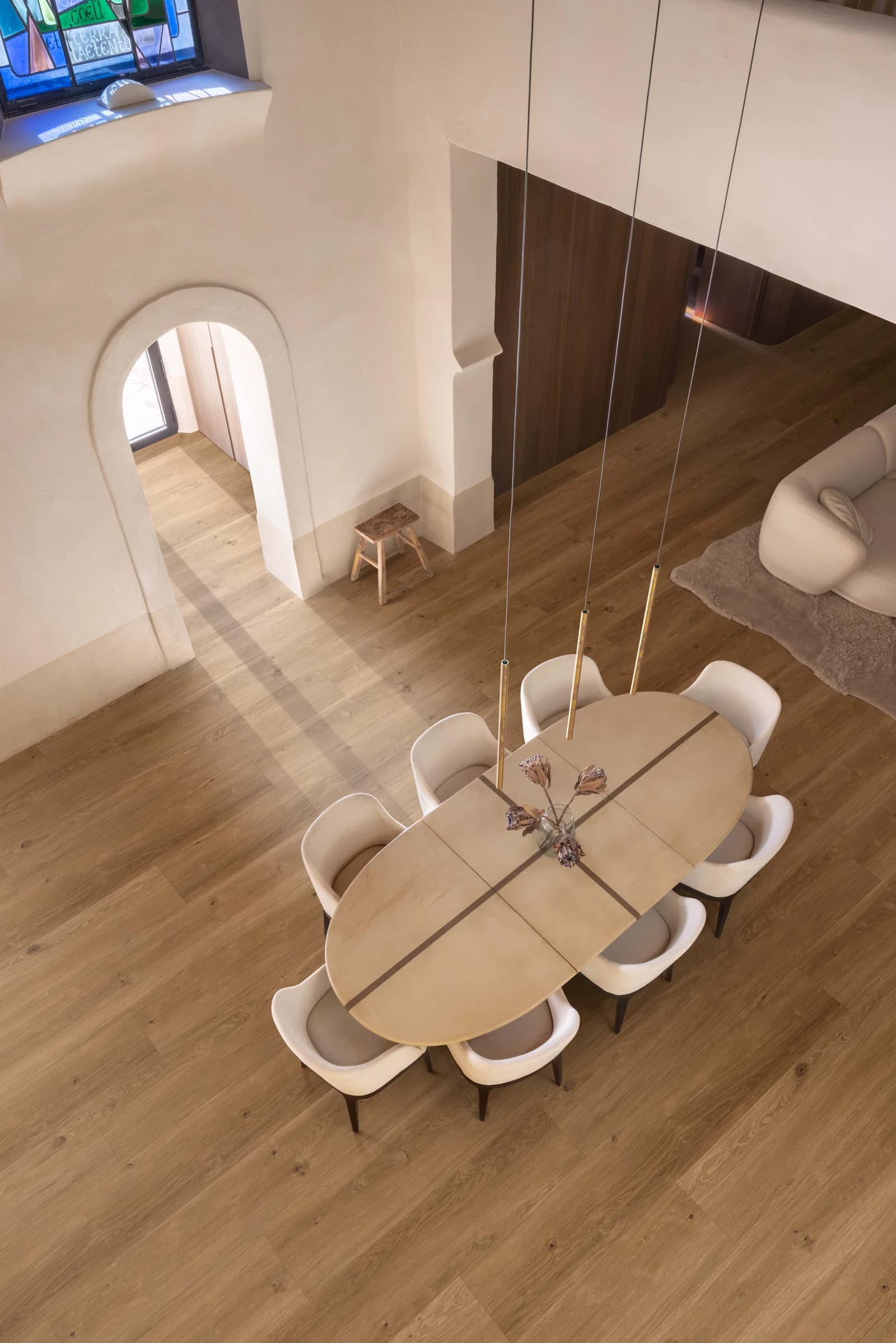 Vinylová podlaha COREtec Saumur s extra dlhými lamelami 2515 mm v interiéri