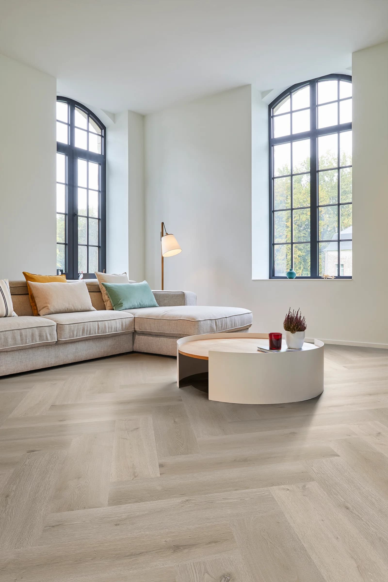 Vinylová podlaha COREtec Texas H71 Herringbone v interiéri