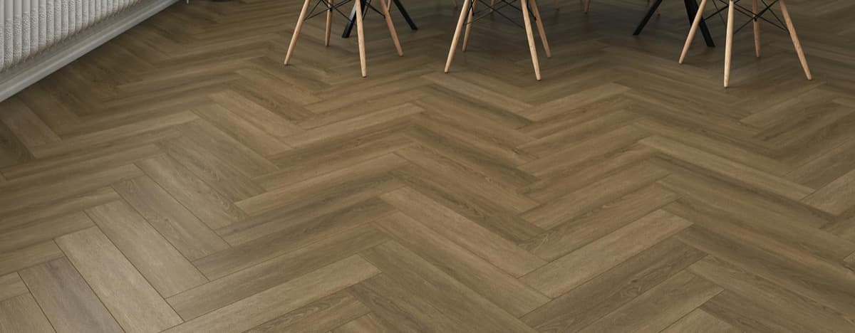 Firmfit Water Oak Herringbone v interiéri